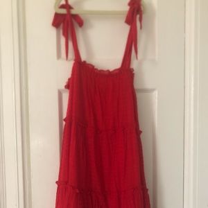 Altar'd State red mini vacation dress